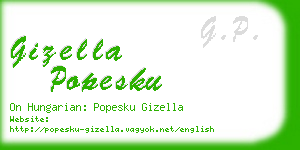 gizella popesku business card